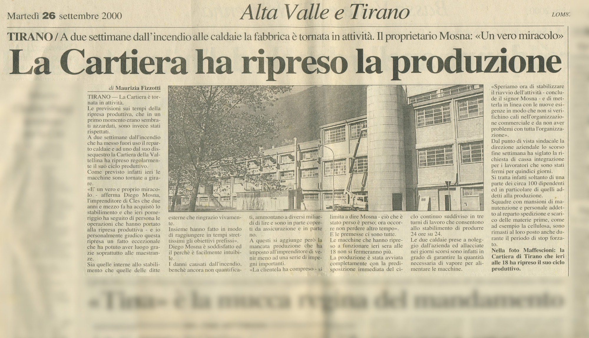 Caldaia Cospe a noleggio Cartiera della Valtellina